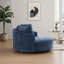 Fauteuil demi-tonneau surdimensionné 59,5 po avec roulettes-712792112