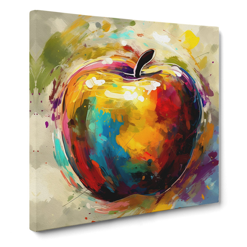 Apple Expressionism No.3 - Print, 50cm H x 50cm W x 3cm D