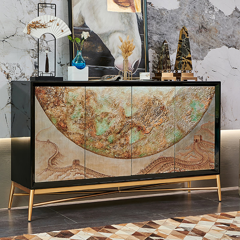 Buffet écologique au charme artistique