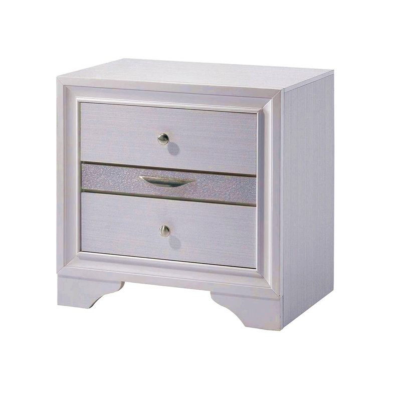 Table de chevet contemporaine 1Pc, Blanc
