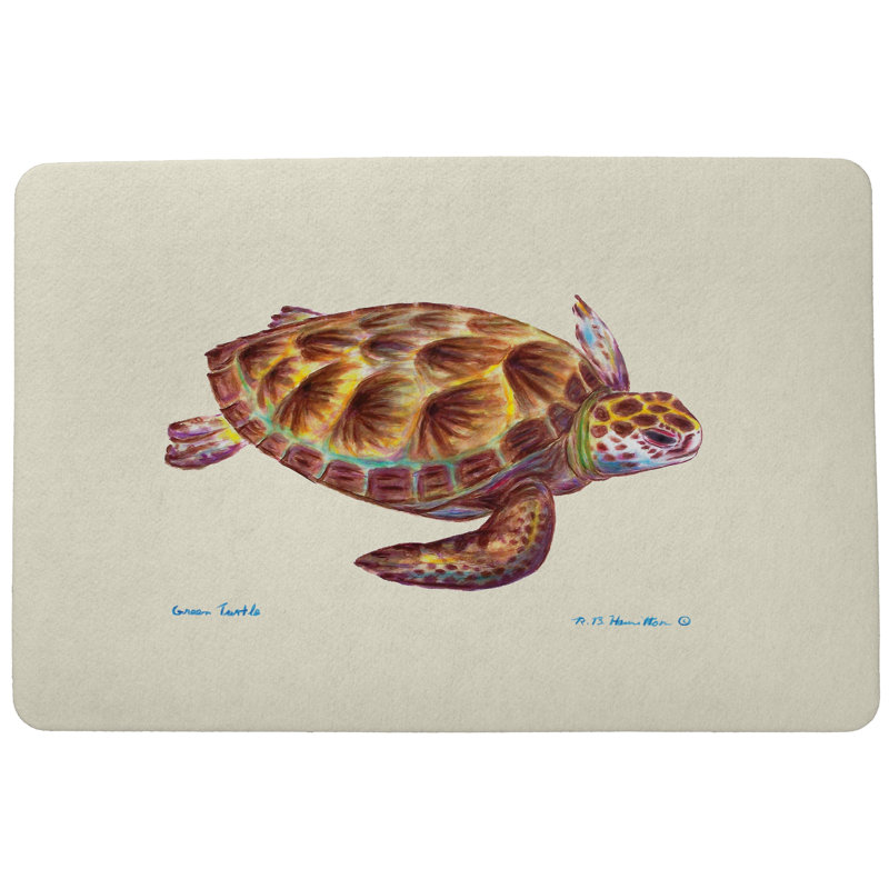Tapis d'intérieur / extérieur antidérapant Alaina, Rectangle 1 pi 6 po x 2 pi 2 po