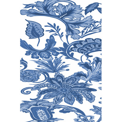 Indigo Chintz V by Melissa Wang - Painting Print