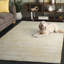 Tapis ivoire / doré en laine / viscose / coton touffeté à la main Diether-1765826264