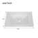 35.43" Modern Integrated Sink With Rock Panel Smooth Countertop No Faucet