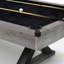 Table de billard 84 po avec boules de billard, queues de billard, craie de billard, brosse de nettoyage, pieds en X, toile noire, gris rustique, L 84,1 po x l 46,5 po x H 32 po