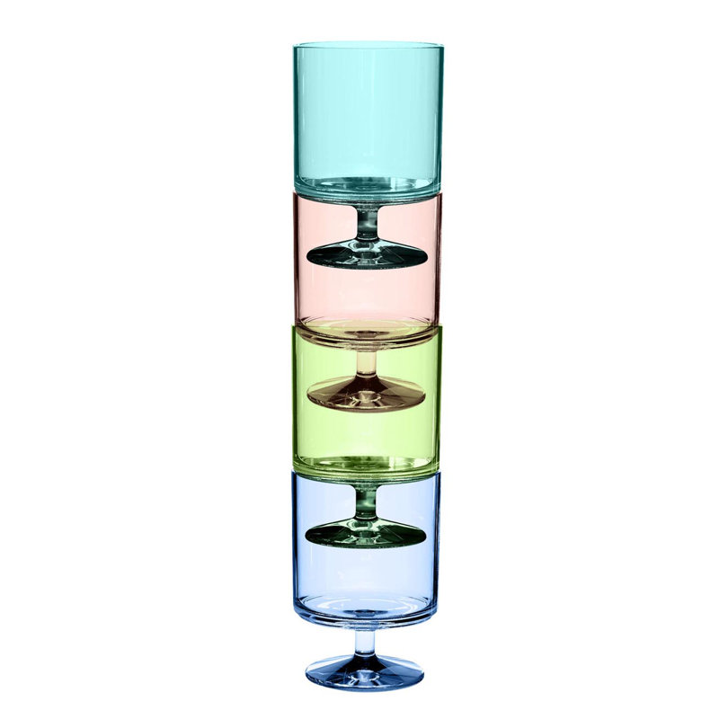 Teja 9,4 oz Ensemble de verrerie en plastique