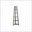 Corner Bookshelf, 5 Tier 71"H Modern | Taupe | Particle Board-1141618827