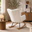 Fauteuil berçant et oscillant capitonné en tissu Teddy-48907399-48907396