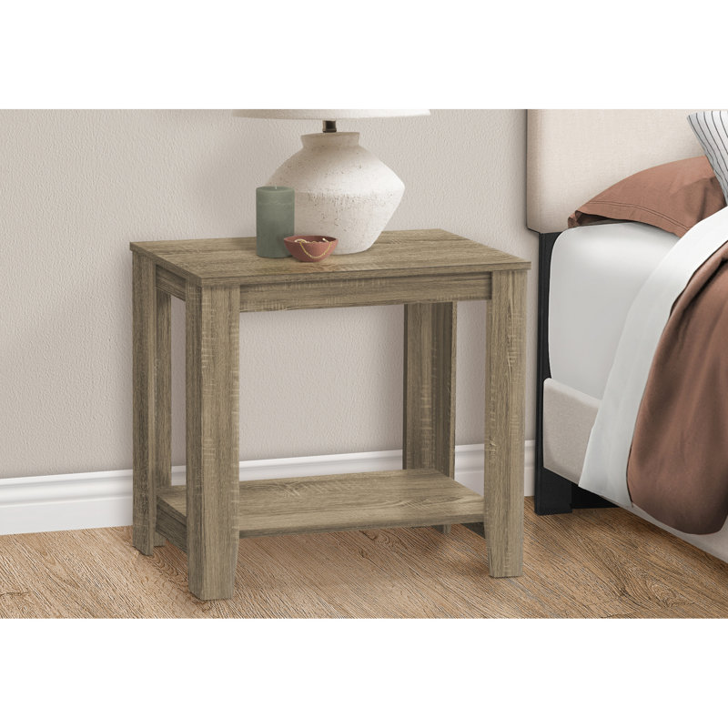 Table de bureau transitionnelle - Finition en stratifié taupe foncé pour un design polyvalent brun
