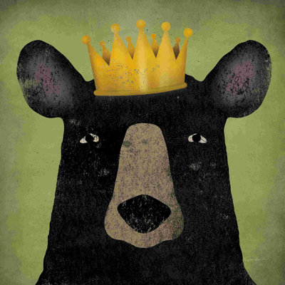 L'ours noir avec couronne