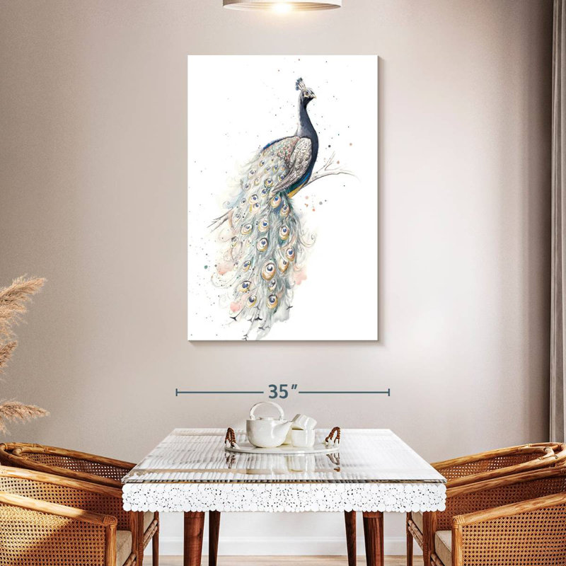 Brampt Enchanting Peacock, 48" H x 32" W
