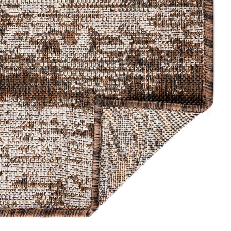 Brown Cartago Indoor/Outdoor Modern Rug, Rectangle 3'3" x 5'2"