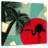 Brampt Retro Flamingo And Palm-109215582
