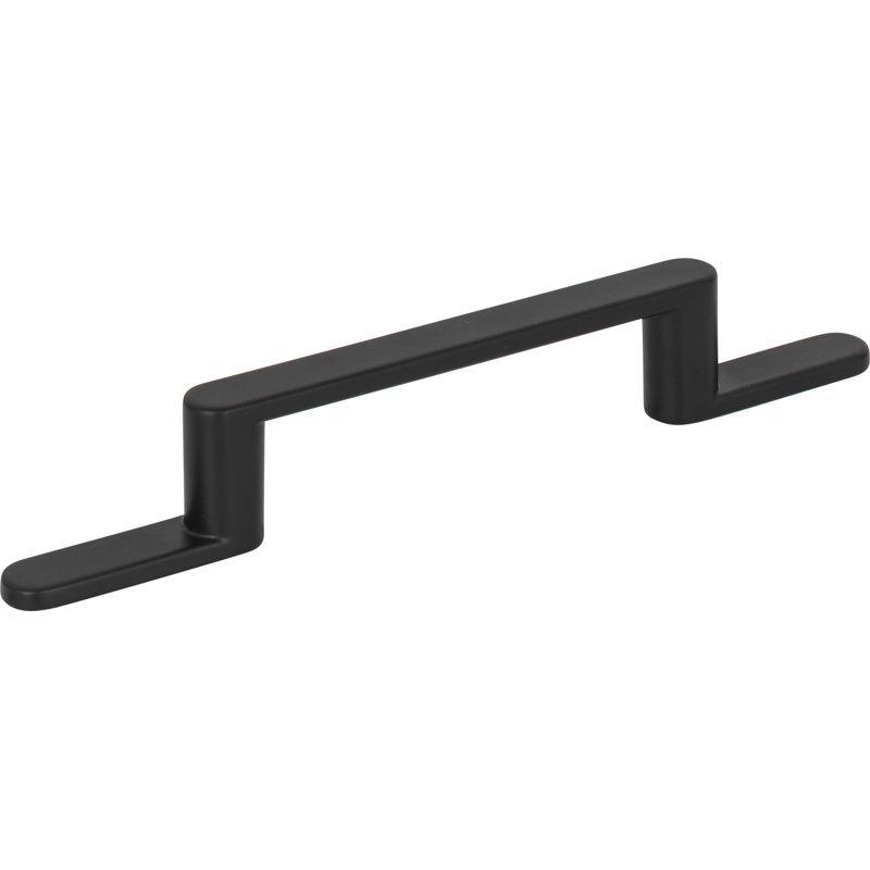 Modern Matte Black Bar Pull with Mounting Hardware