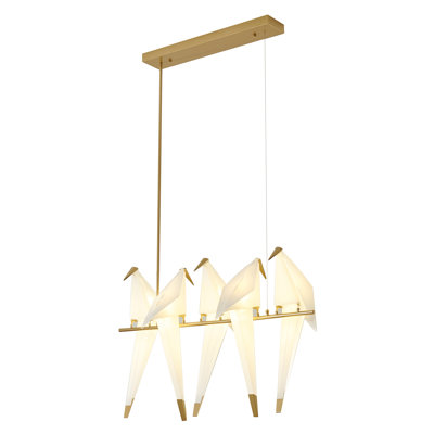 Leiser Eclectic 5 - Light LED Bird Pendant