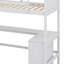 Lit mezzanine avec tablettes et bureau-423759732