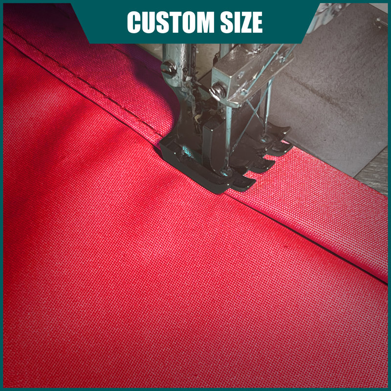 Red Waterproof High-Density Polyethylene Triangle Shade Sail