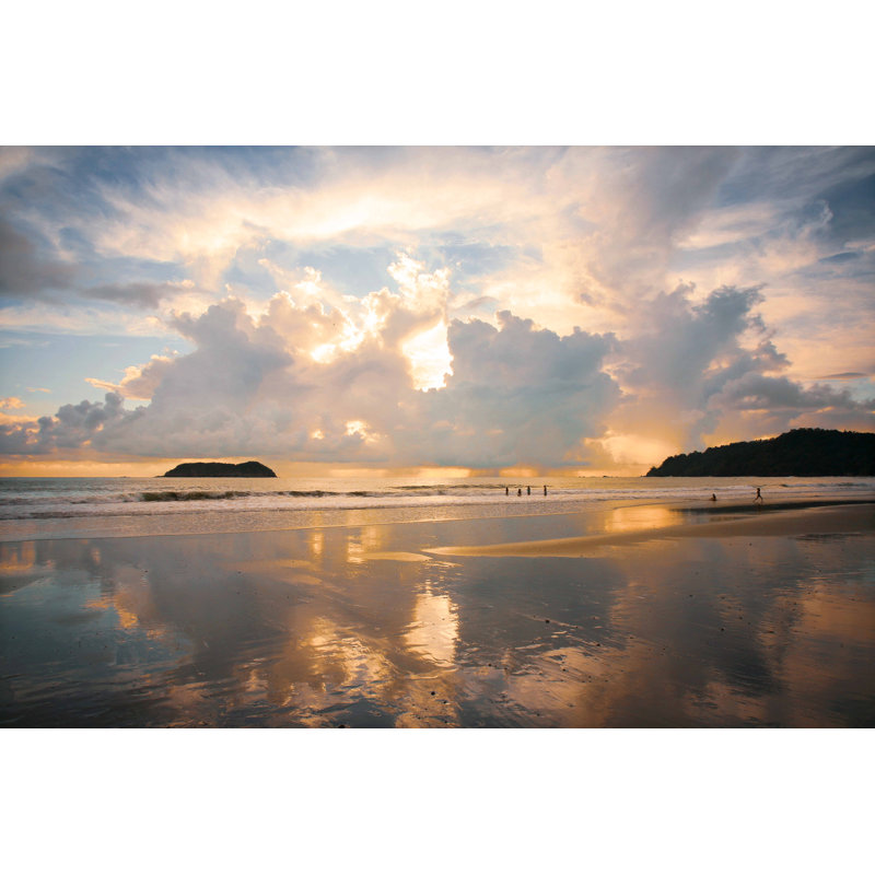 Beach Reflection, 29" H x 40" W, Black