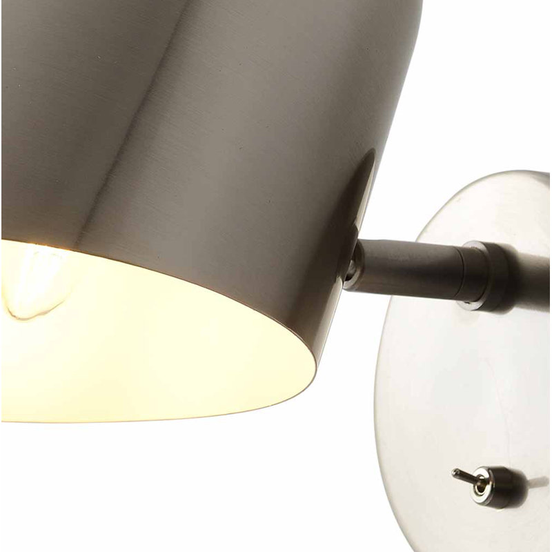 Culver Wall Sconce - plug-in, Satin Nickel