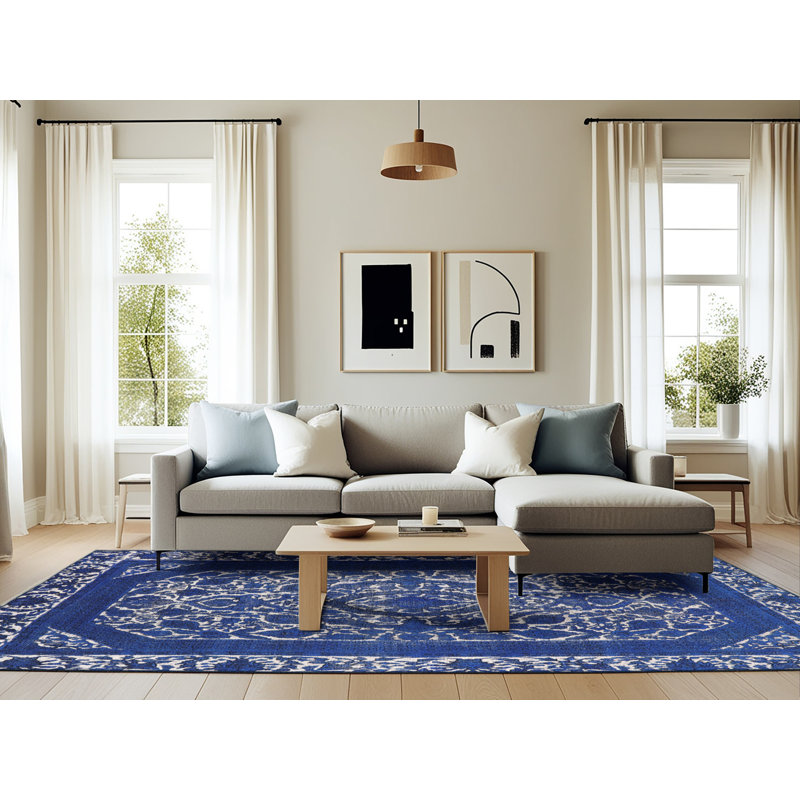Oriental Indoor Rug, Rectangle 6' x 9'