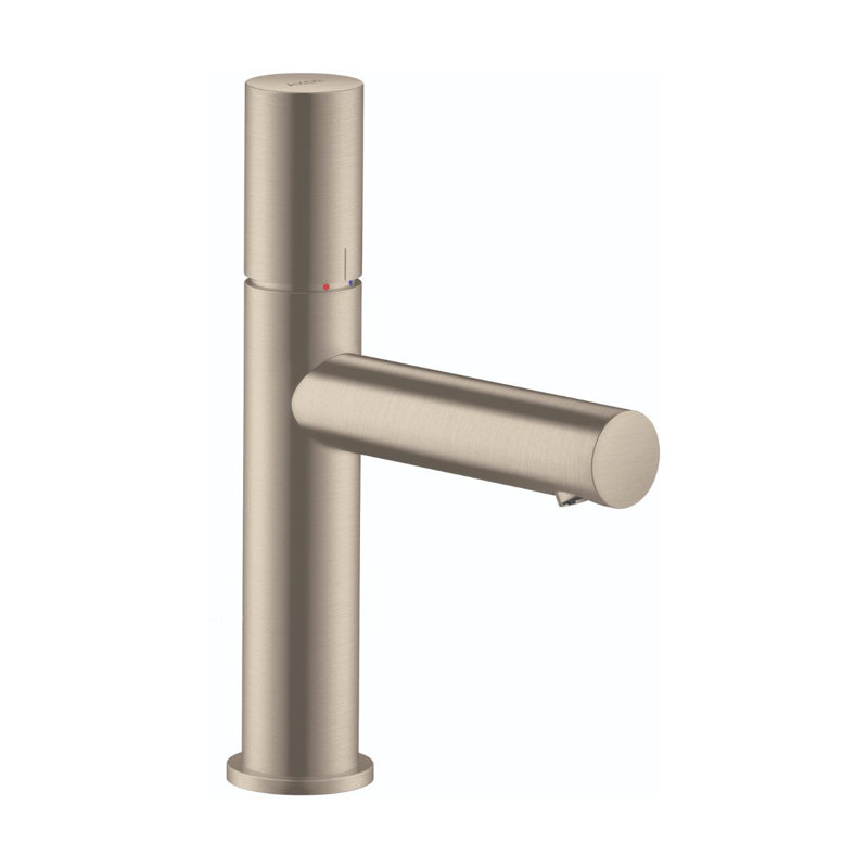 AXOR Uno Single-Hole Faucet 110 with Zero Handle, 1.2 GPM, Brushed Nickel