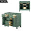Armoire de salle de bain moderne 36 po avec 4 tiroirs et structure en bois massif (lavabo non inclus)