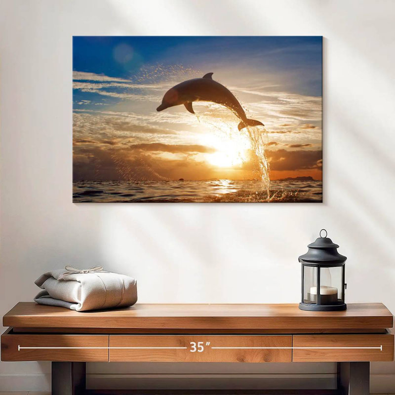 Crowle Jumping Dolphin, 16" H x 24" W