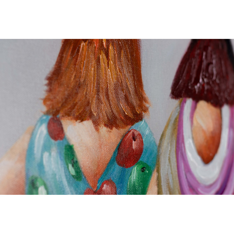 Girls Night Hand Painted Acrylic Painting