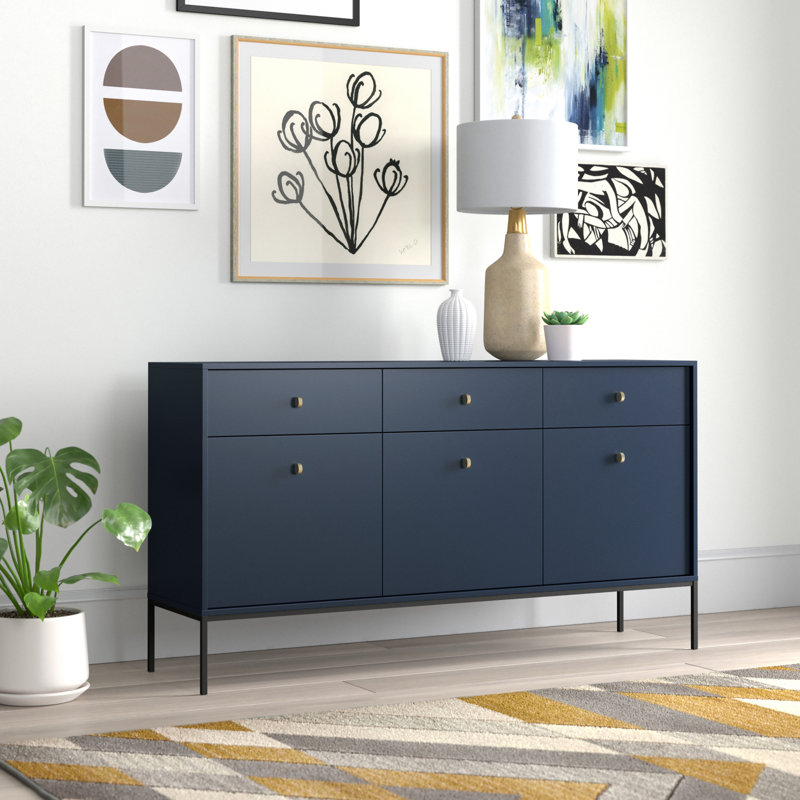 Odegaard 153.4cm Sideboard, Navy Blue