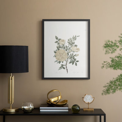 Impression florale vintage encadrée CXLIV - bois massif
