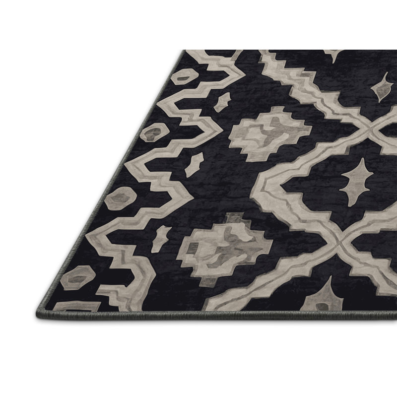 Tapis mauve soyeux et moelleux, Rond 3 pi