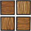 Art textuel sur bois