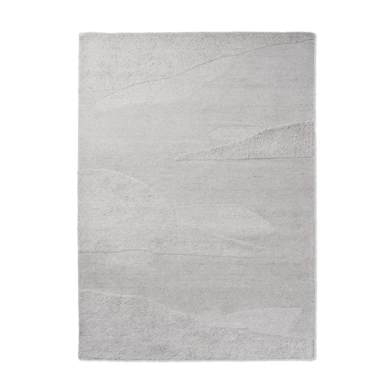 Decor Wool Area Rug in Gray, Rectangle 6'7" x 9'2"