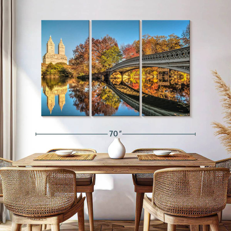 Sebbie Bow Bridge Reflection, 42" H x 65" W