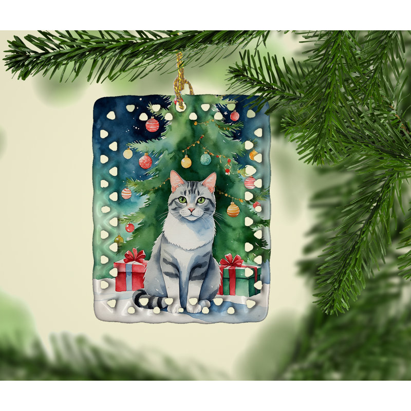 Ornement en porcelaine Aegean, Chat égéen