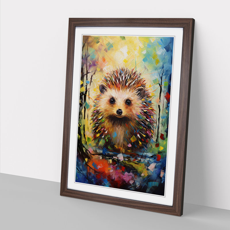 Hedgehog Expressionism No.2 - Framed Print