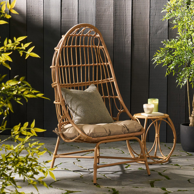 ELON COCOON CHAIR, Light Brown