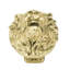 EDGAR BEREBI LION IN WINTER KNOB IN FLORENTINE GOLD PLATE