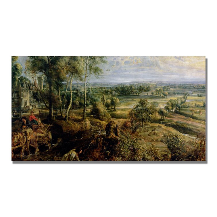 "An Autumn Landscape III" by Peter Rubens Painting Print on Canvas