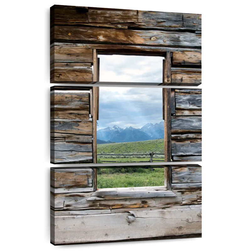 Alvord Window To Grand Teton, 74" H x 48" W