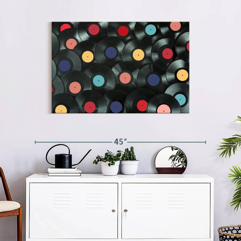 Abarca Vinyl Records Collection, 24" H x 36" W