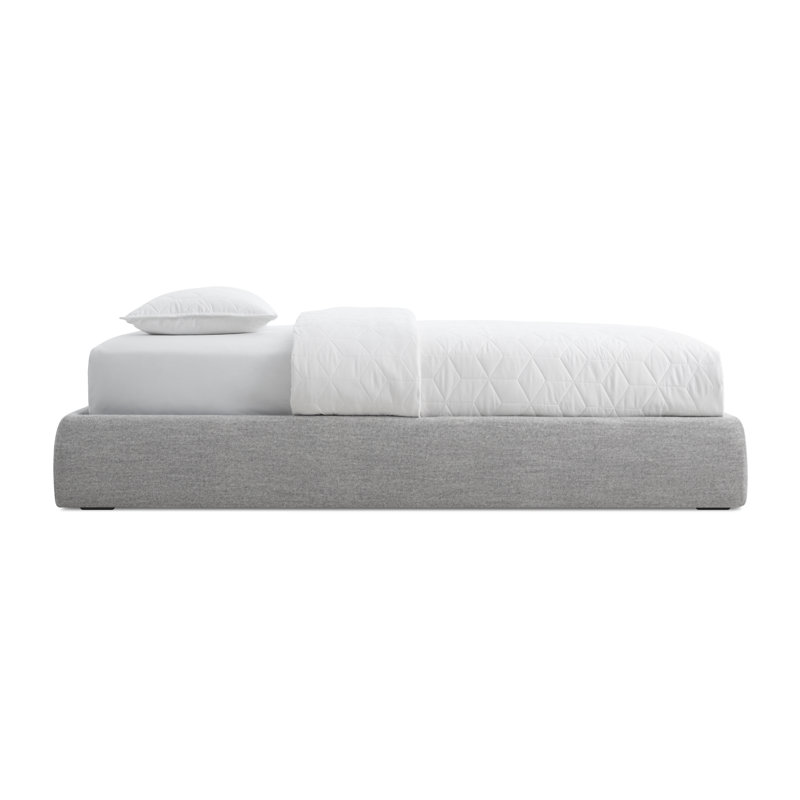 Lid Upholstered Storage Bed, Full, Thurmond Light Gray, Lift Up Storage