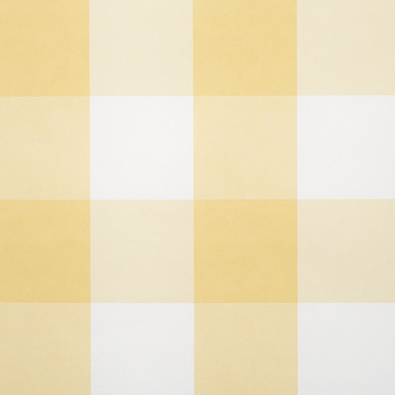 Grand papier peint à carreaux Willa, Jaune