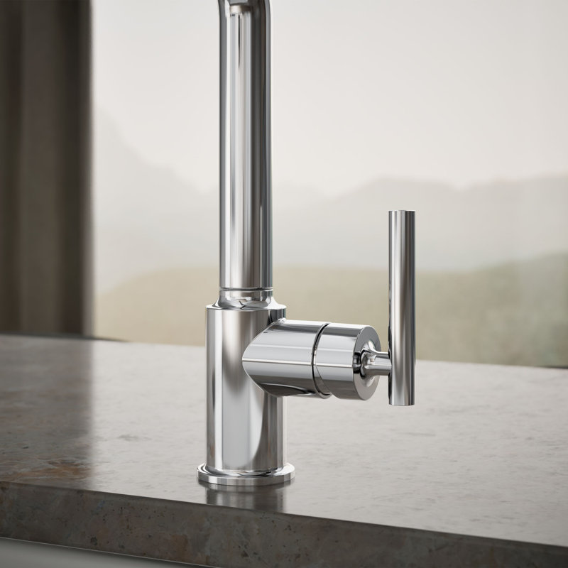 Purist® Pull Out Bar Faucet with Accessories, Polished Chrome