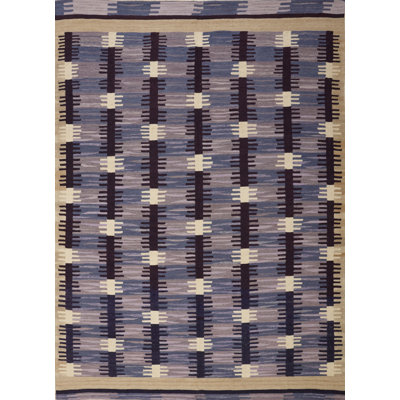 Striped Area Rug in Violet