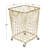 Metal Deep Set Metal Mesh Laundry Basket Storage Cart with Wheels and Handles-62972726-62972723