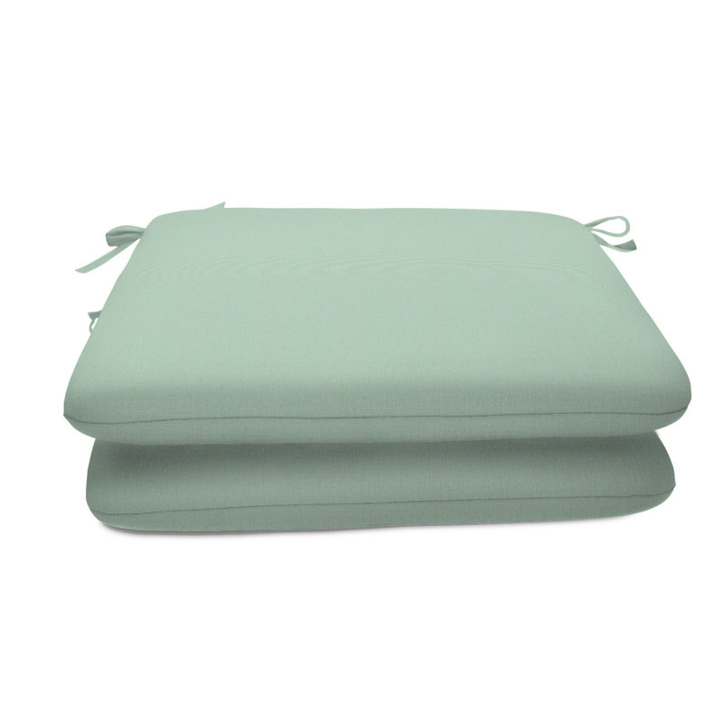 Sunbrella Indoor/Outdoor Reversible Seat Cushion, 20" W x 18" D, Canvas Spa Sunbrella® Canvas