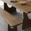 Table de salle à manger ronde en bois de tan-1878102762