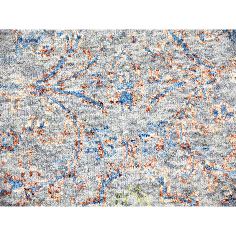 Tapis vert en laine noué à la main surdimensionné 12 pi x 18 pi 09196884BE5F49B1B212094D688B77AB