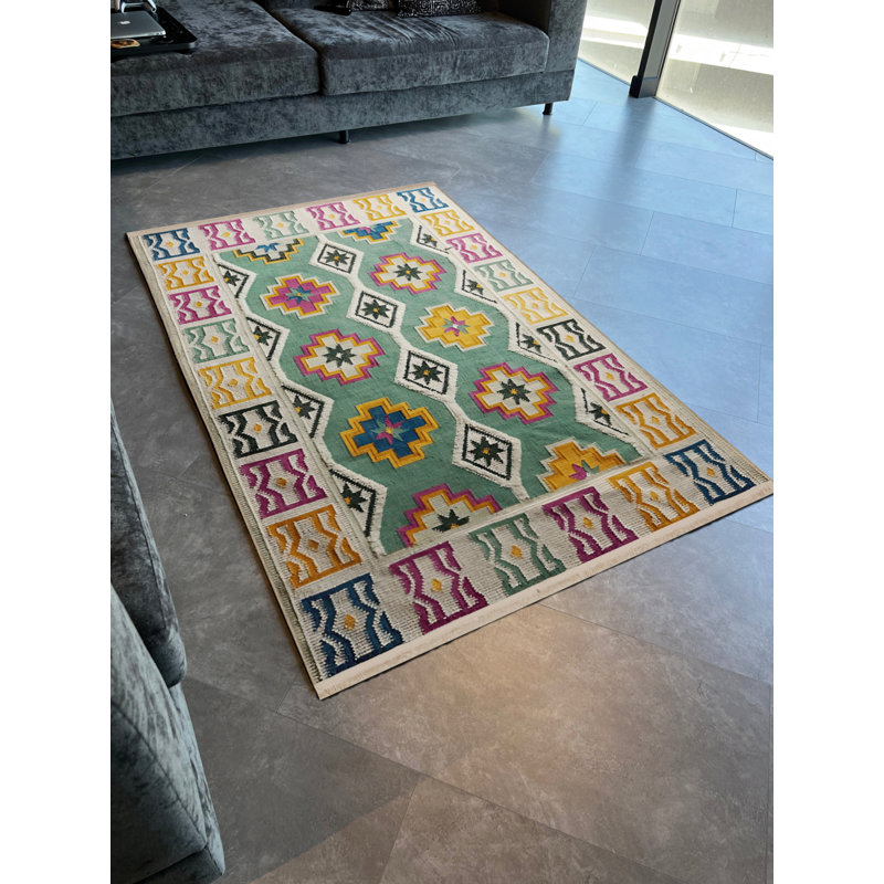 Tapis multicolore intérieur / extérieur en polypropylène tissé à la machine Sudarshan Sothwestern